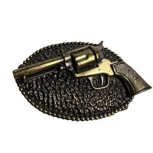 Vintage 1976 Limited Edition Great American Buckle Co Revolver belt buckle